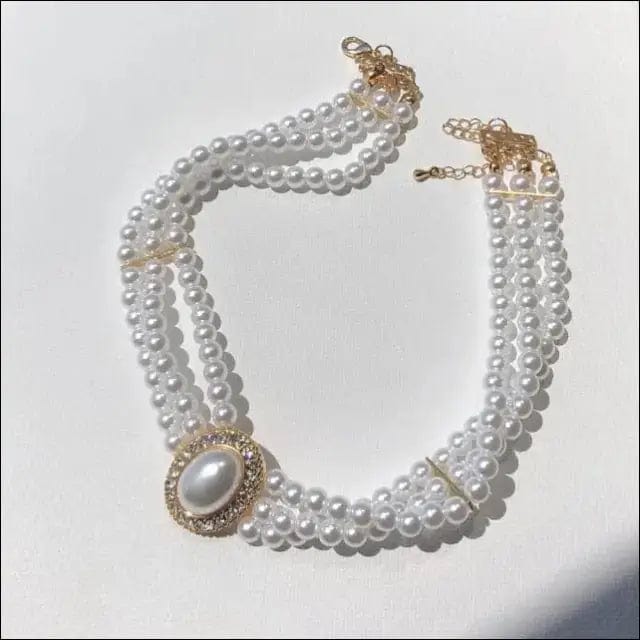 Vintage Beach Pearl Beaded Necklaces - 5 - 87753518-5 BROKER
