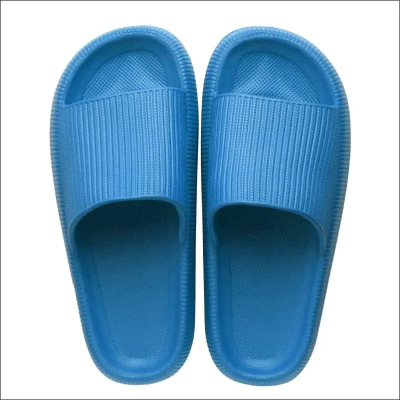 VIP Women Thick Platform Slippers - blue / 240mm(36-37) -