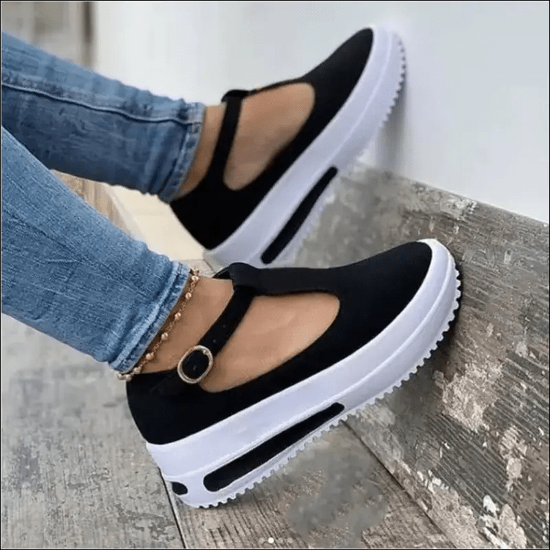 Vulcanize Shoes Sneakers Women Ladies Slip-On Knit Solid
