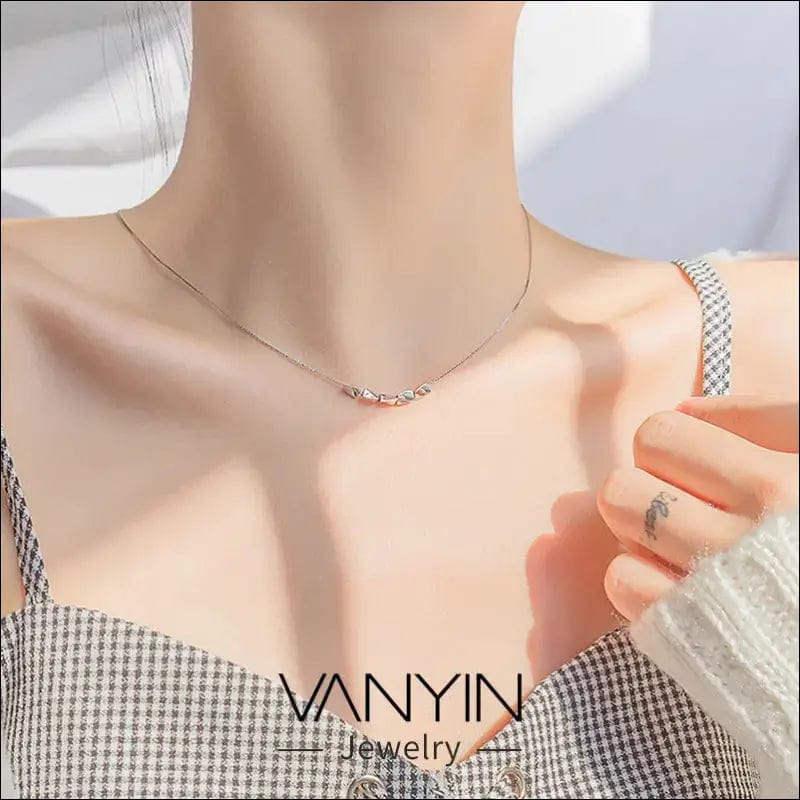 Wan Ying jewelry transfer five peas necklace 925 sterling