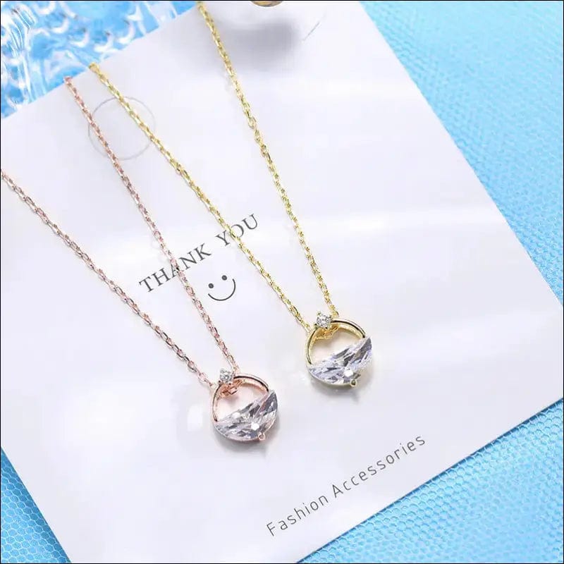 Wan Yingji a clear spring necklace female S925 sterling