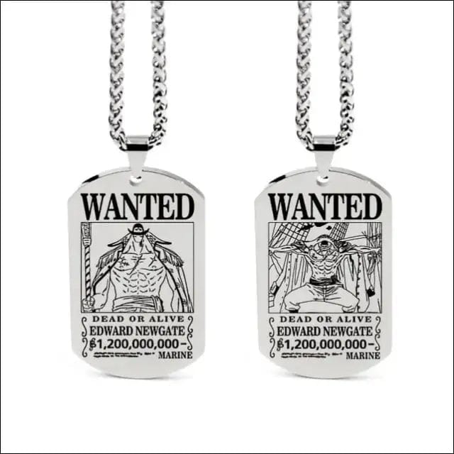 Wanted Necklace - Edward Newgate / Silver -
