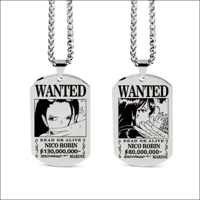 Wanted Necklace - Nico Robin / Silver -