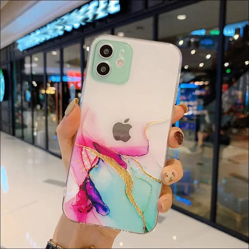 Watercolor Painting Phone Case For iPhone 12 Pro 11 Max X XR