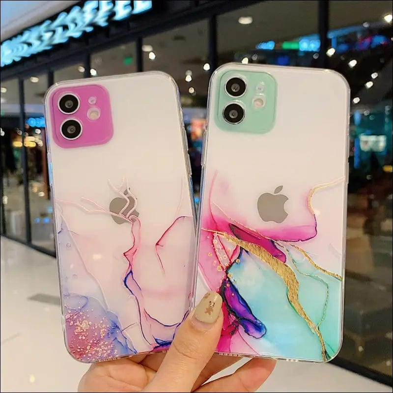 Watercolor Painting Phone Case For iPhone 12 Pro 11 Max X XR
