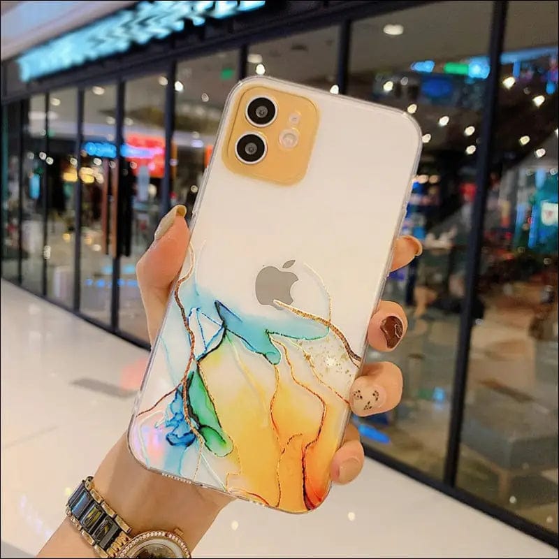 Watercolor Painting Phone Case For iPhone 12 Pro 11 Max X XR