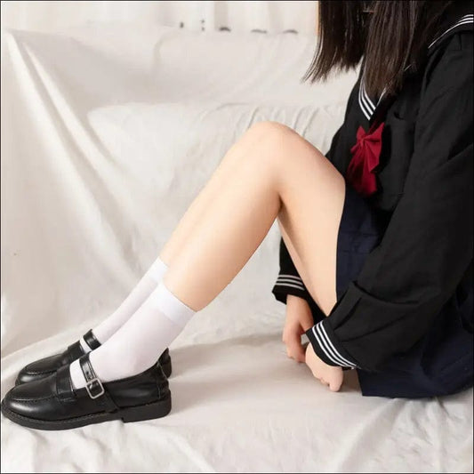 White stockings JK socks female middle cash spring summer