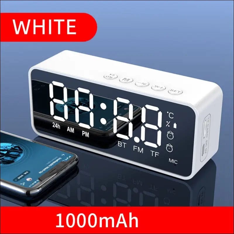 Wireless Bluetooth Speaker Small Mini Alarm Clock Portable