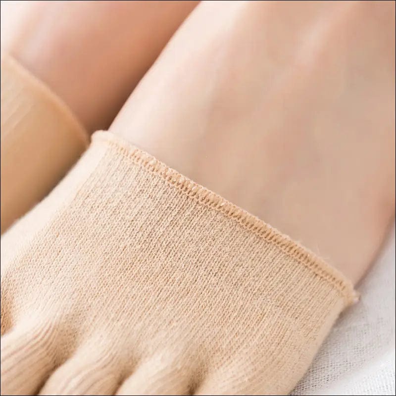 Women’s summer half-foot five-finger sock cotton ladies