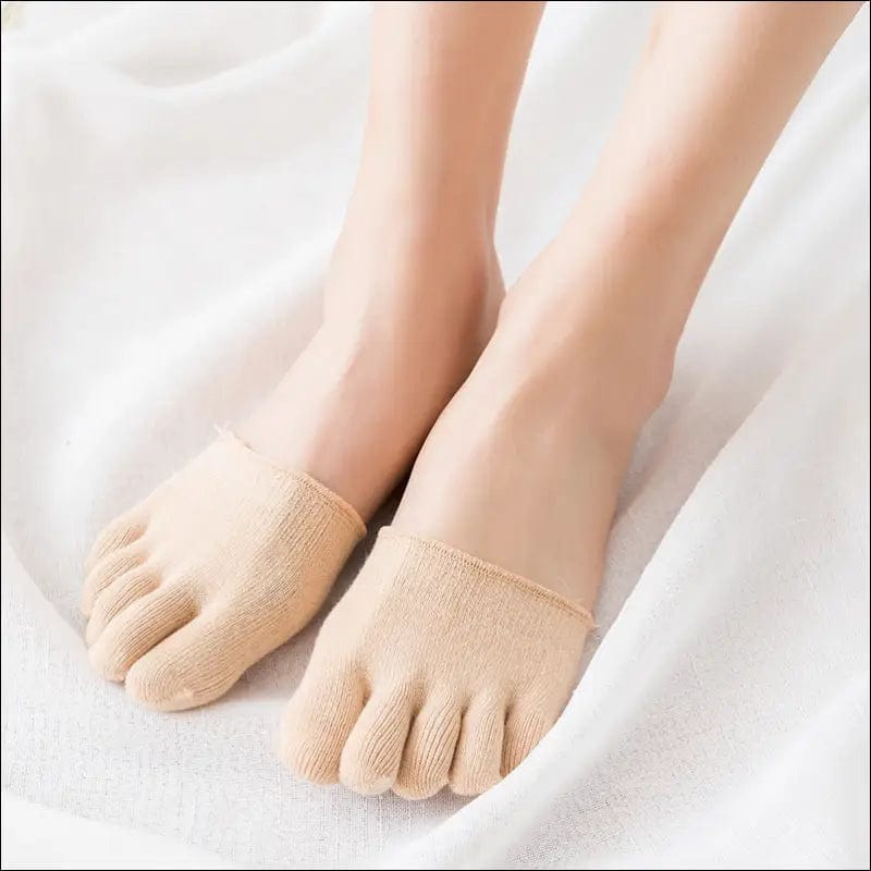 Women’s summer half-foot five-finger sock cotton ladies