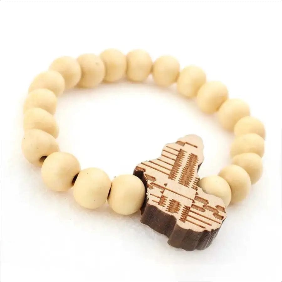 Wooden Africa Bracelet - Natural Wood / China -