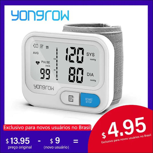 Yongrow Automatic Digital Wrist Blood Pressure Monitor