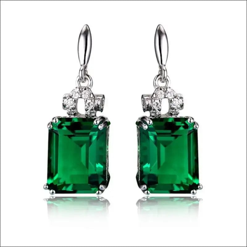 Zhenrong new European and American 925 silver-plated emerald