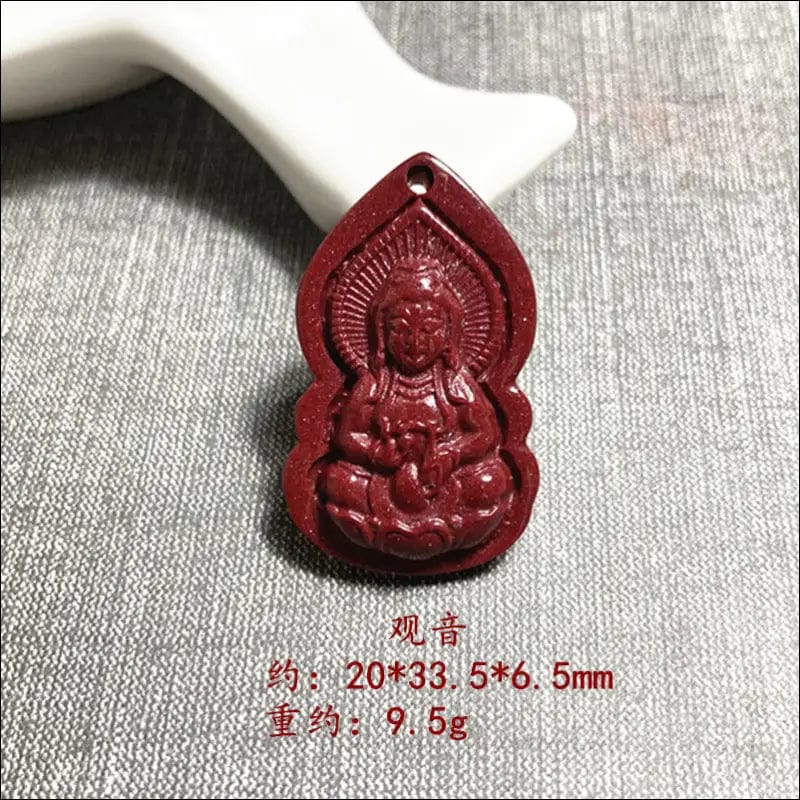 Zijin sand high content cinnabar buddha money bag - 1 #