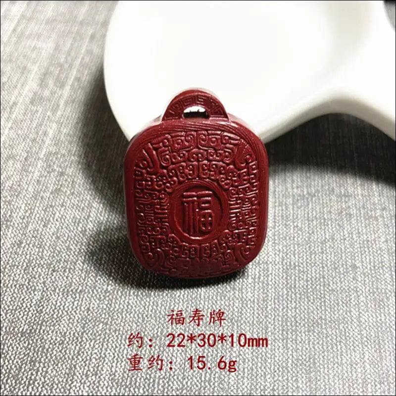 Zijin sand high content cinnabar buddha money bag - Fushou