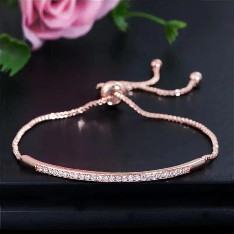 Zirkonia Armband - Rose-Gold - 63460322-rose-gold BROKER