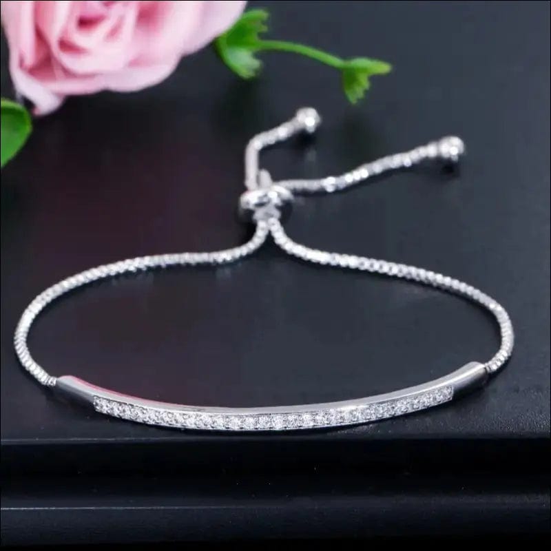 Zirkonia Armband - Silber - 63460322-silber BROKER SHOP BUY