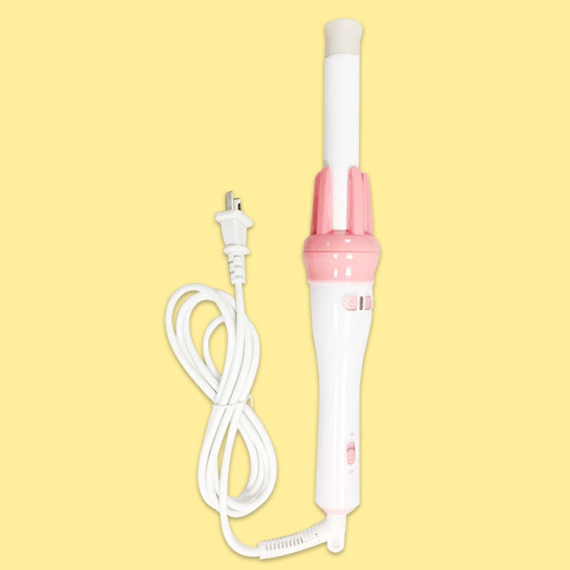 Multi-functional curly straight dual-use curling stick powder white tourmaline ceramic dry and wet dual-use hair straightener