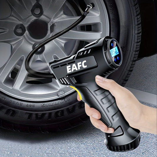 120W Wireless Rechargeable Air Compressor: Portable & Automatic Tire Inflator For Your Car!