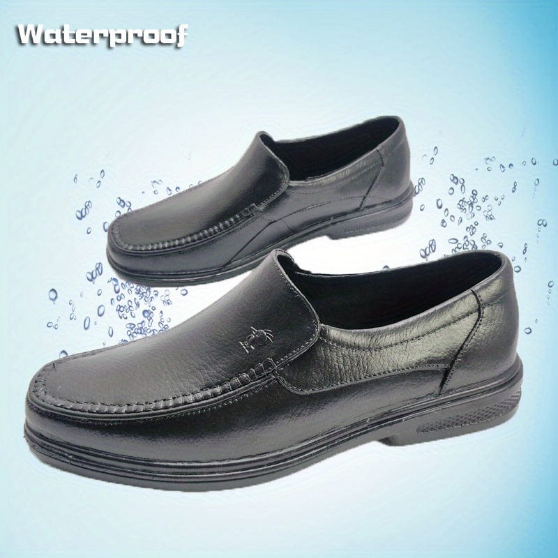 Men's Trendy OVC Slip On Loafer Shoes, Comfy Non Slip Durable Simple Style Design Chef Shoes For Men's Outdoor Activities