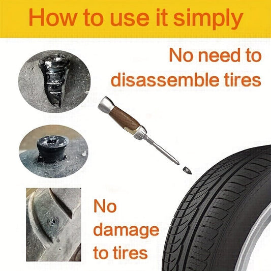 Tire Repair Nails, Self-Tapping Screws, Tire Repair Kits, Tire Screw Plugs, Tire Repair Rubber Nails, Tire Repair, For Car, Tire Puncture Repair