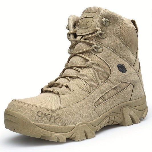 Men's Service Boots Combat Boots, Casual Lace-up Walking Shoes, Army Boots Military Boots For Training