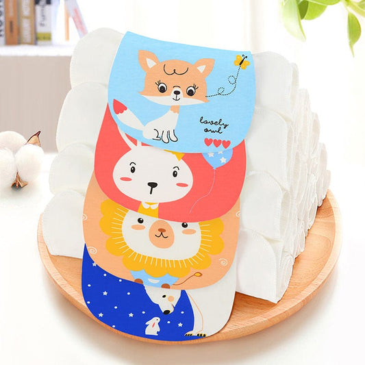 Children's suction sweat towel 6 layers baby cotton yarn, kindergarten hooded towel custom baby pad sling