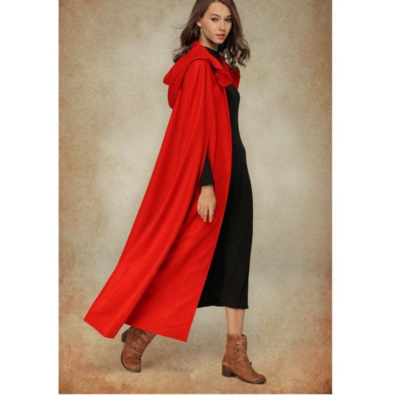 AliExpress WisheBay châle à capuche cinq couleurs européen et américain et veste longue manteau en laine pour femmes