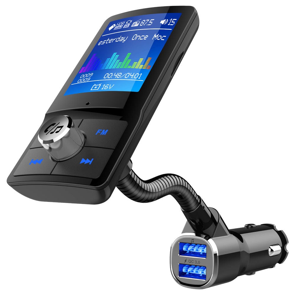 Cross-border Wholesale QC3.0 fast charge car Bluetooth MP3 player car audio FM transmitter phone hands-free factory