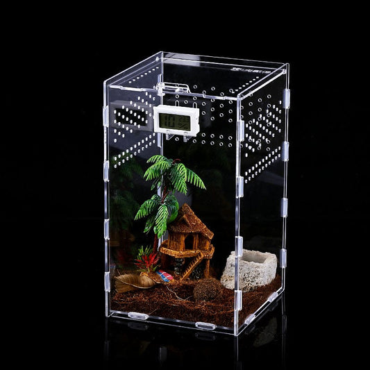 Assembled acrylic feed box climbing pet box tree inhabip 360 degree high transparent factory direct climb products