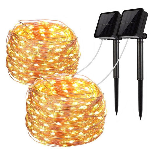 LED light string solar light string Christmas gift box decorative light string outdoor decorative garden decoration lamp