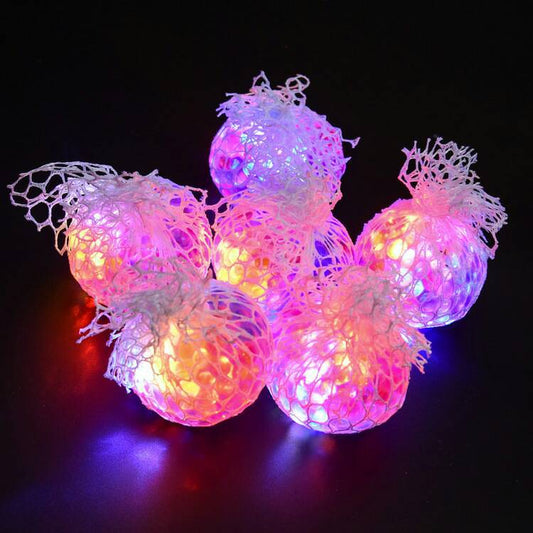 Colorful flashing glitter glory glossy spheres shinning anti-pressure ball toys creative new strange toys