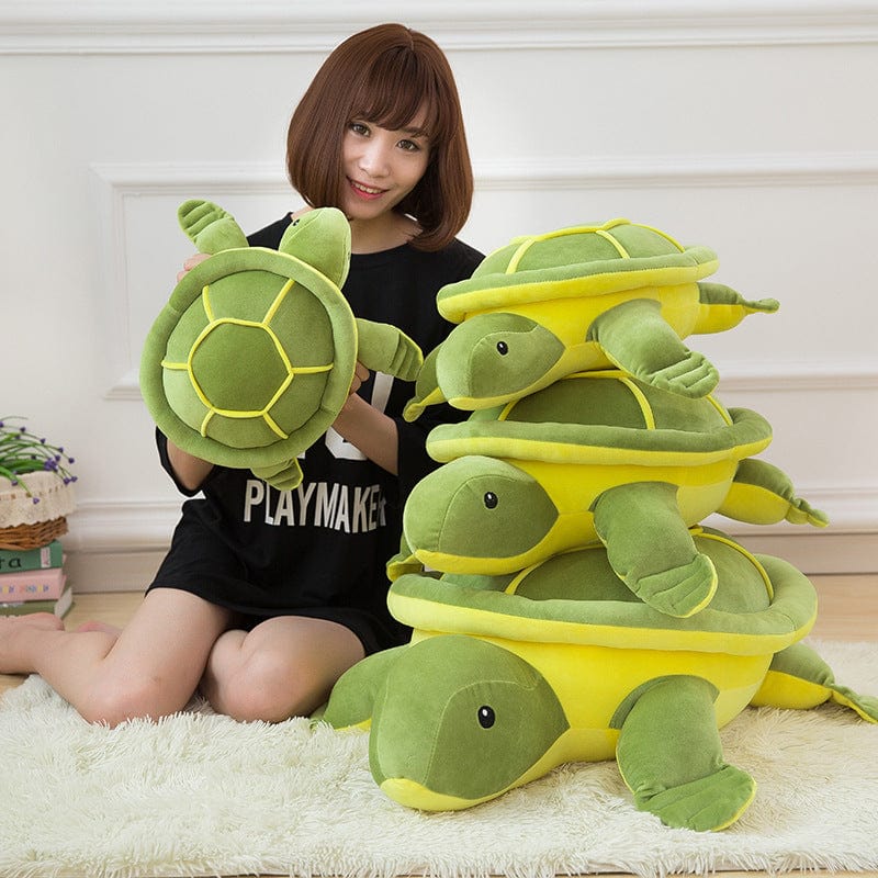 Wholesale down cotton software small turtle plush toy pillow cushion back to the big eye turtle doll children's cloth doll