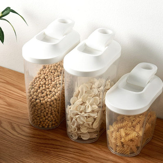 Glossy grain transparent sealed cans kitchen food storage tank home jar food storage tank