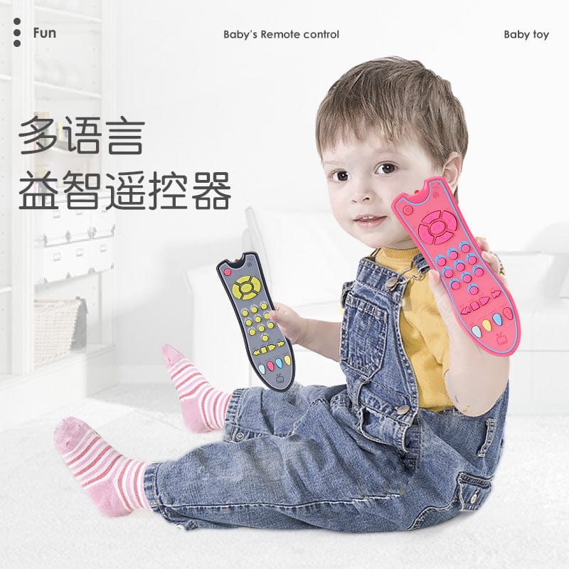 Infant TV simulation remote control children with music English learning remote control early education puzzle cognitive toys