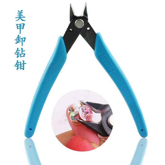 Nail unloading pliers metal cutting beautiful drill cut metal chain scrap strongly cut small pliers to remove diamond unloading