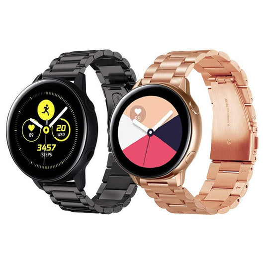 Convient pour Samsung Galaxy Watch Active Sanzhu, bande classique en acier inoxydable, interrupteur de 20mm