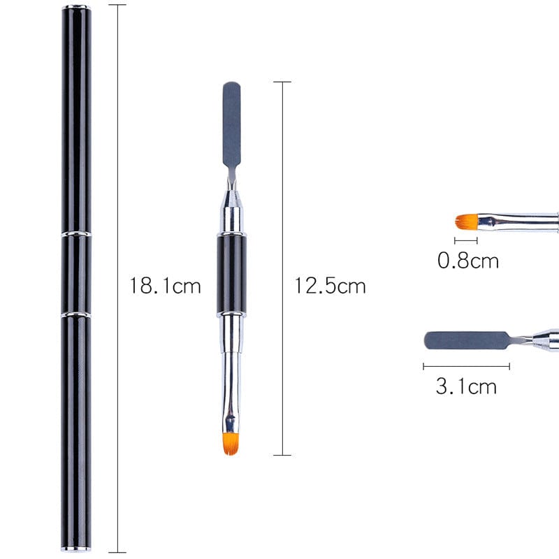 Cross-border double-headed two mensic well-speaking strokes toned toned hook rod multi-function nail pen wholesale
