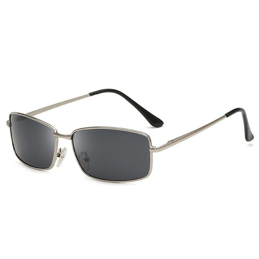 Elio 2041 gafas de sol polarizadas para hombre con montura pequeña, gafas de metal con un solo haz de tinta y espejo para conducir, gafas para pescar