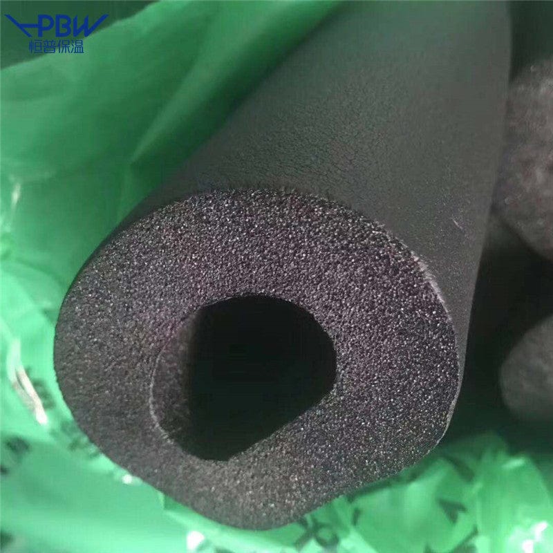 B1-level flame retardant air conditioning pipe rubber and plastic pipe black closed hole rubber-placed aluminum foil composite rubber