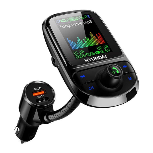 New C85 car MP3 Bluetooth player multi-function QC3.0 car charger color screen car FM emission MP3