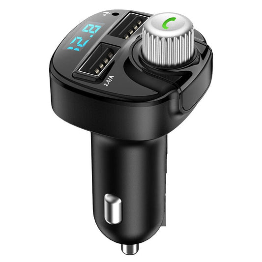 Bluetooth car MP3 car hands-free player FM transmitter one-click EQ bass QC3.0 car charger