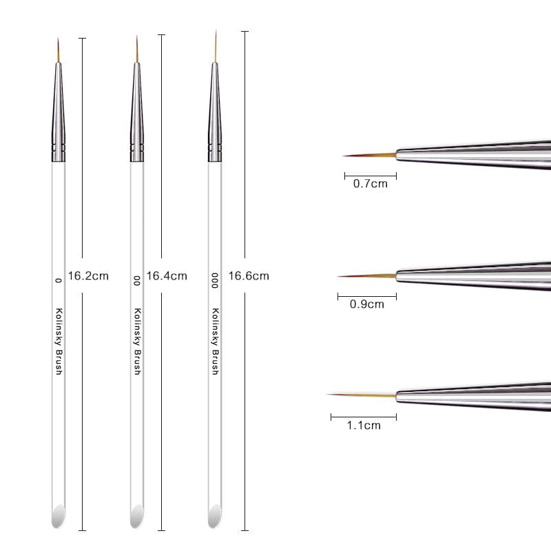 Manicure tools acrylic rod drawn pen pen fish nail nail pen paint pen pull lace shell ripper wavy set