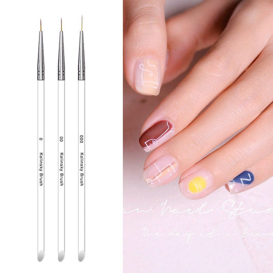 Manicure tools acrylic rod drawn pen pen fish nail nail pen paint pen pull lace shell ripper wavy set