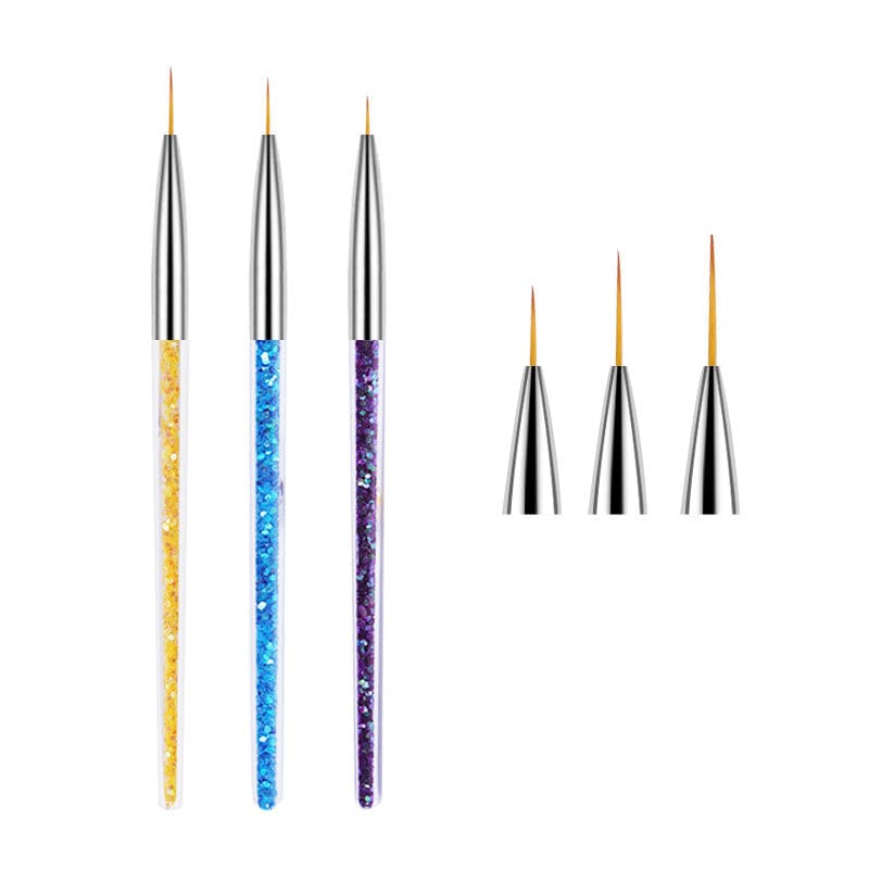 Cross-border new nail tool set 3 Pack painted drawing pen pastel pen carved pen collection