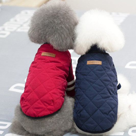 1 batch of foreign trade Amazon vest pet clothes puppy dog cotton coat thick teddy bichon bomei autumn and winter clothes