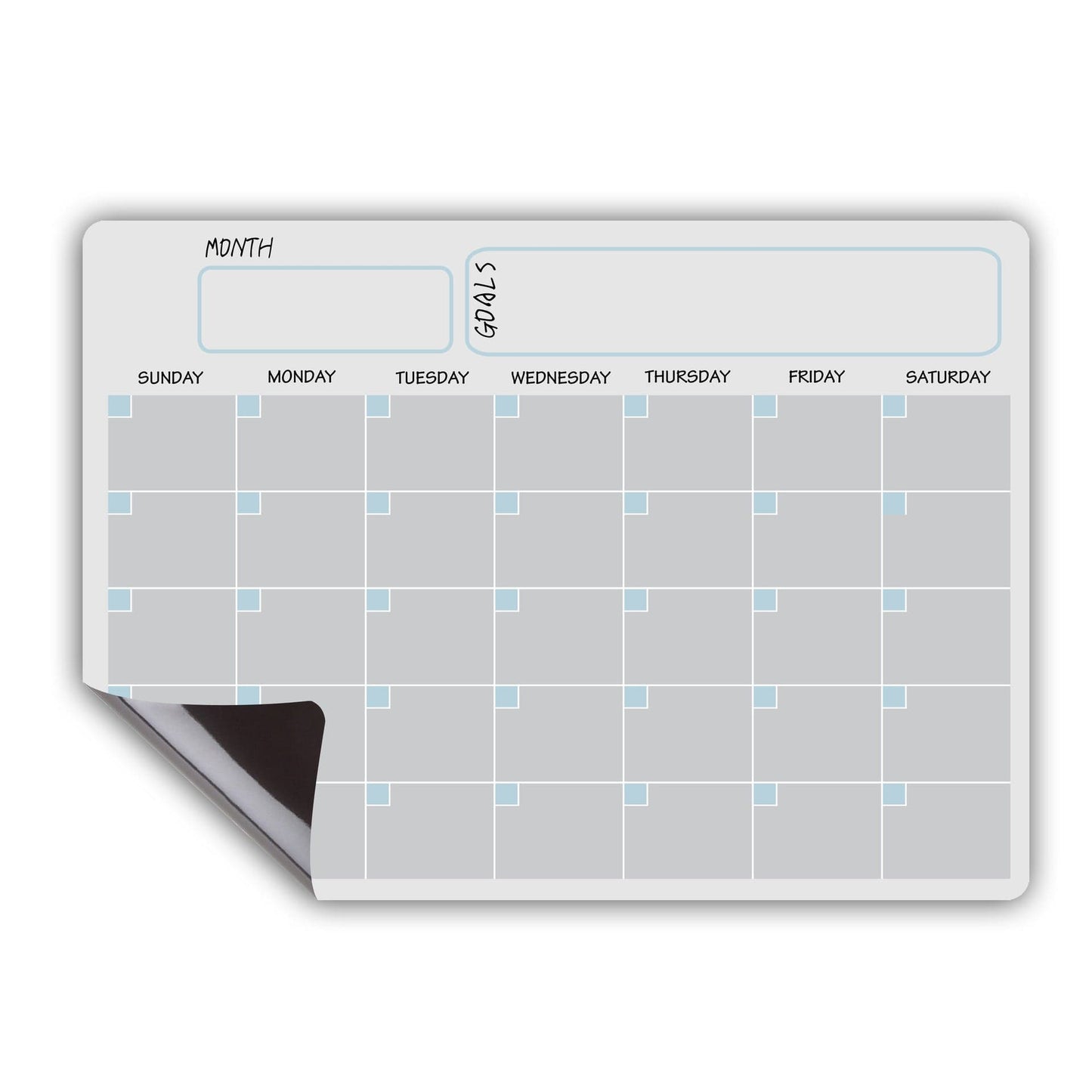 Cross-border special supply a3 rewritable monthly and weekly planner magnetic dry erase calendar refrigerator sticker message board soft whiteboard set