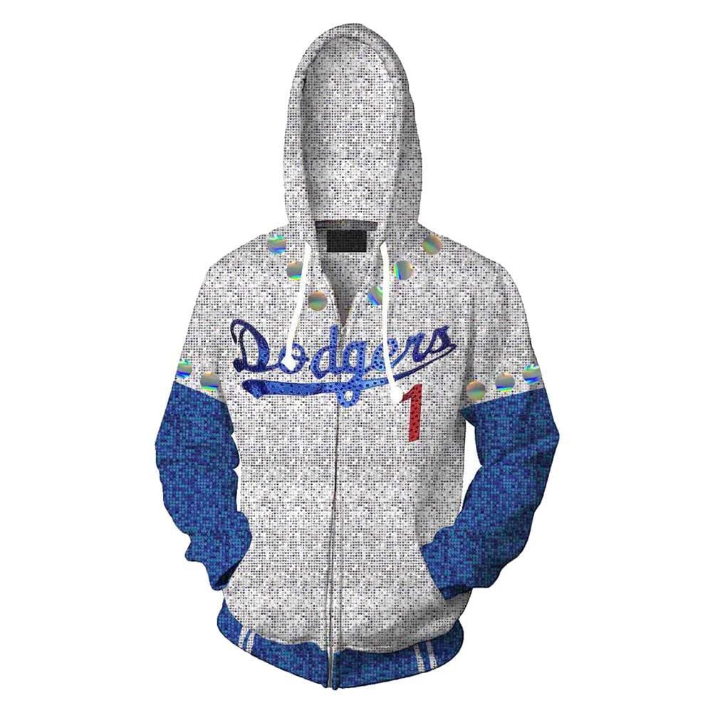 2019 Rocketman Elton John Dodgers Sudadera con capucha equipo de béisbol uniforme disfraz Cosplay