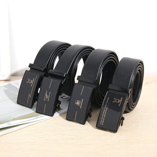 New Leather Wholesale Men's Belt Auto Gongzi Business Belt Live Belt Men's Socket Source Belt