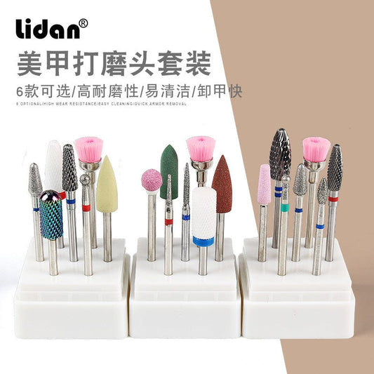 Cross-border Methyl Tungsten steel alloy ceramic grinding head set custom grinding machine special grinding head brush polishing tool